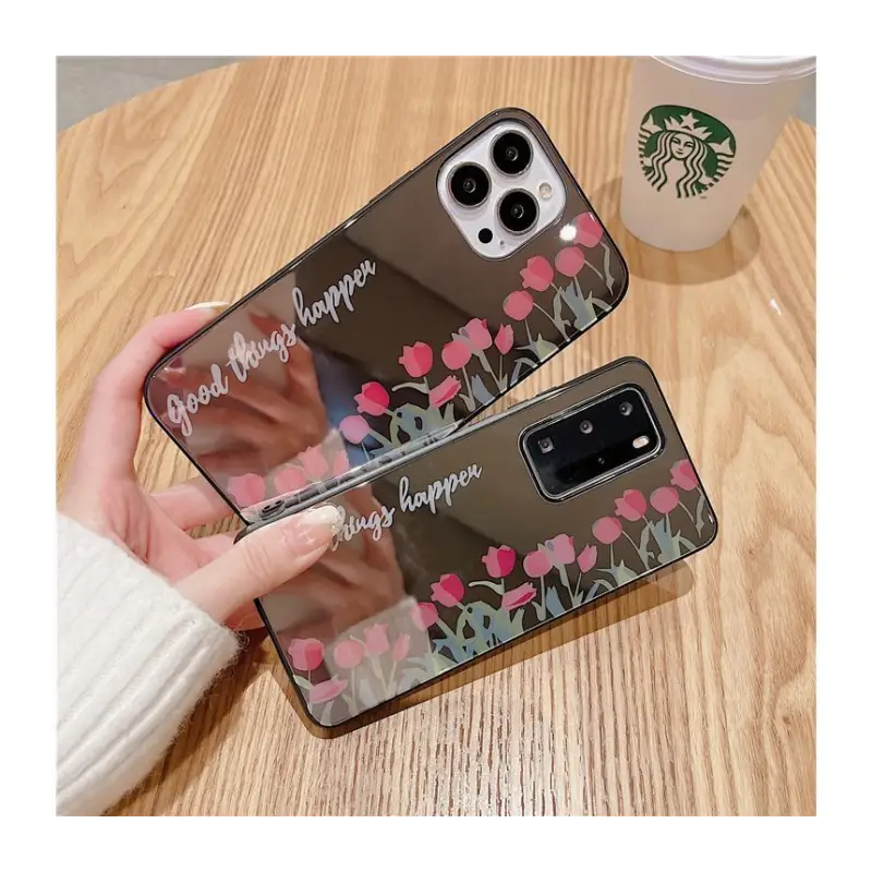 Tulip Flower Mirrored Phone Case - Iphone 7 / 7 Plus / 8 / 8