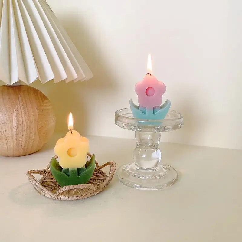 Tulip Flower Shaped Scented Candle W364
