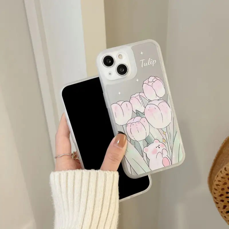 Tulip Mirrored Phone Case - iPhone 7 / 8 / SE / 7 Plus / 8 