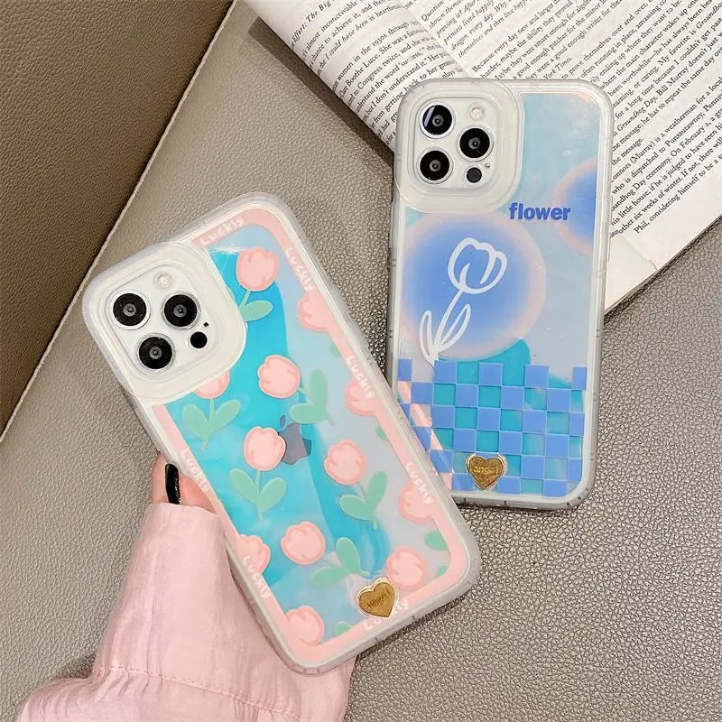Tulip Phone Case - iPhone 13 Pro Max / 13 Pro / 13 / 12 Pro Max / 12 Pro / 12 / 11 Pro Max / 11 Pro / 11 / XS Max / XR / XS / X / 8 Plus / 7 Plus-6