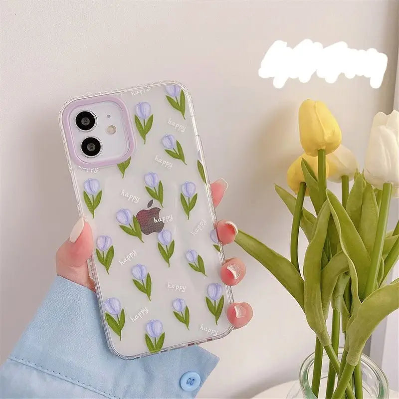 Tulip Transparent Phone Case - iPhone 12 Pro Max / 12 Pro / 