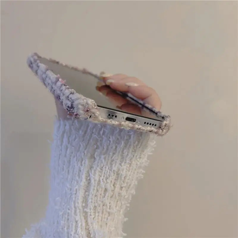 Tweed Phone Case - iPhone 13 Pro Max / 13 Pro / 13 / 12 Pro Max / 12 Pro / 12 / 11 Pro Max / 11 Pro / 11 / XS Max / XR / XS / X / 8 Plus / 7 Plus-10