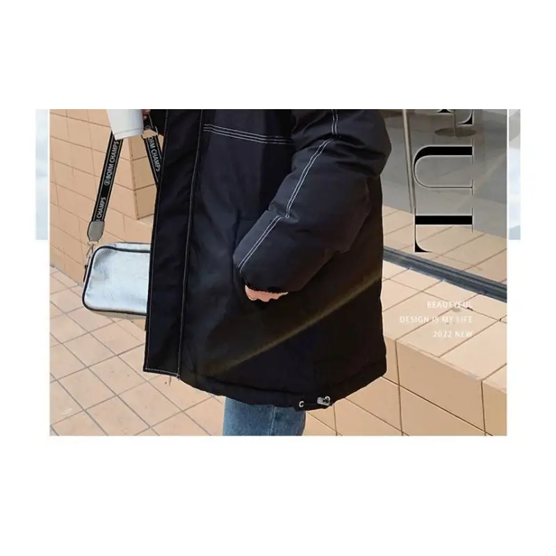 Two Tone Hooded Mock Two-Piece Parka BK30 - Parkas