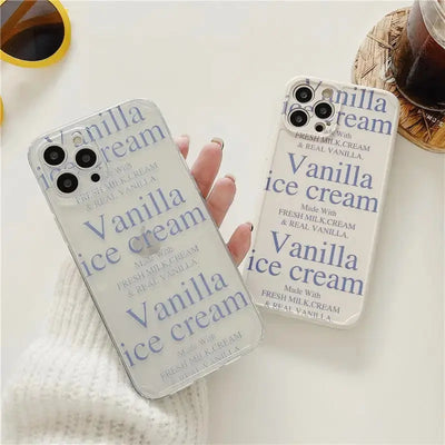 Vanilla Ice Cream Letters Printing iPhone Case BP142 - 