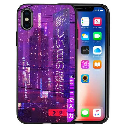 Vaporwave City iPhone Case - Phone Cases