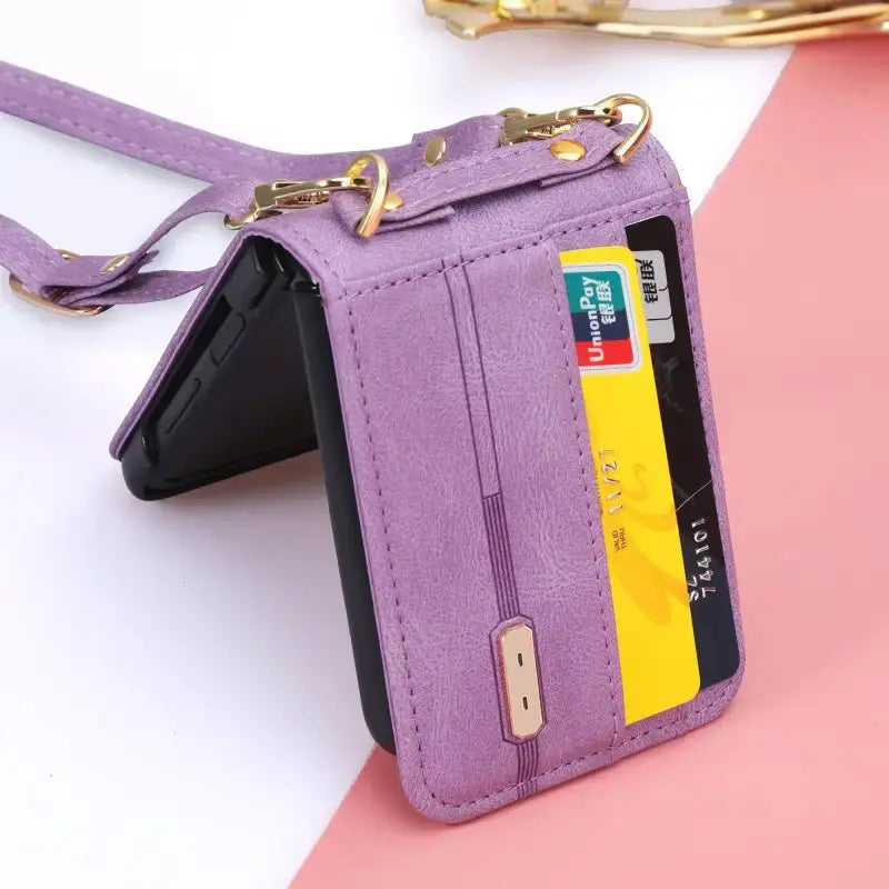 Wallet Card Holder Phone Case for Samsung Galaxy Z Flip 3 
