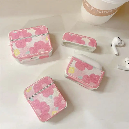 Watercolor Pink Petal AirPods Earphone Case Skin-1