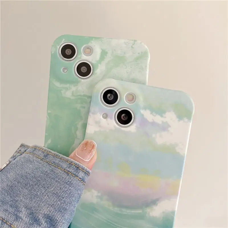 Watercolor Printed Phone Case - iPhone 13 Pro Max / 13 Pro /