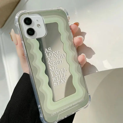 Wavy Mirror Phone Case - Iphone 7 / 8 / Se, 7 Plus / 8 Plus, X / Xs, Xs Max, Xr, 11, 11 Pro, 11 Pro Max, 12 Mini, 12, 12 Pro, 12 Pro Max, 13mini, 13, 13pro, 13pro Max-8