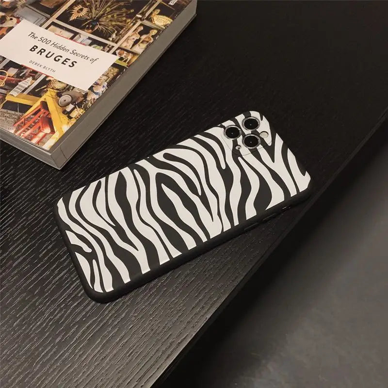 Zebra Print Phone Case - iPhone 12 Pro Max / 12 Pro / 12 / 12 mini / 11 Pro Max / 11 Pro / 11 / SE / XS Max / XS / XR / X / SE 2 / 8 / 8 Plus / 7 / 7 Plus-2