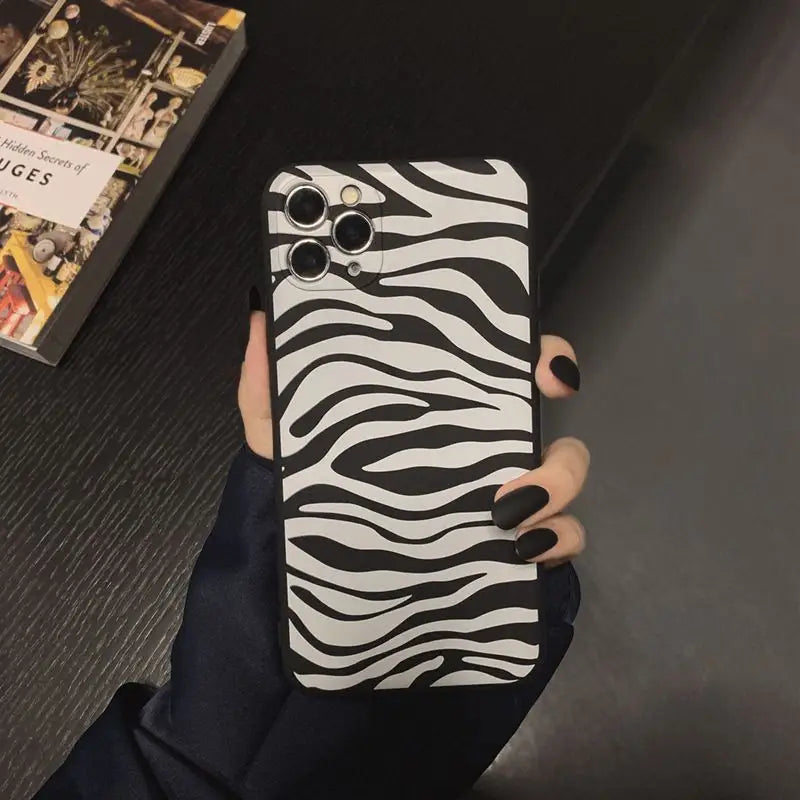 Zebra Print Phone Case - iPhone 12 Pro Max / 12 Pro / 12 / 12 mini / 11 Pro Max / 11 Pro / 11 / SE / XS Max / XS / XR / X / SE 2 / 8 / 8 Plus / 7 / 7 Plus-6